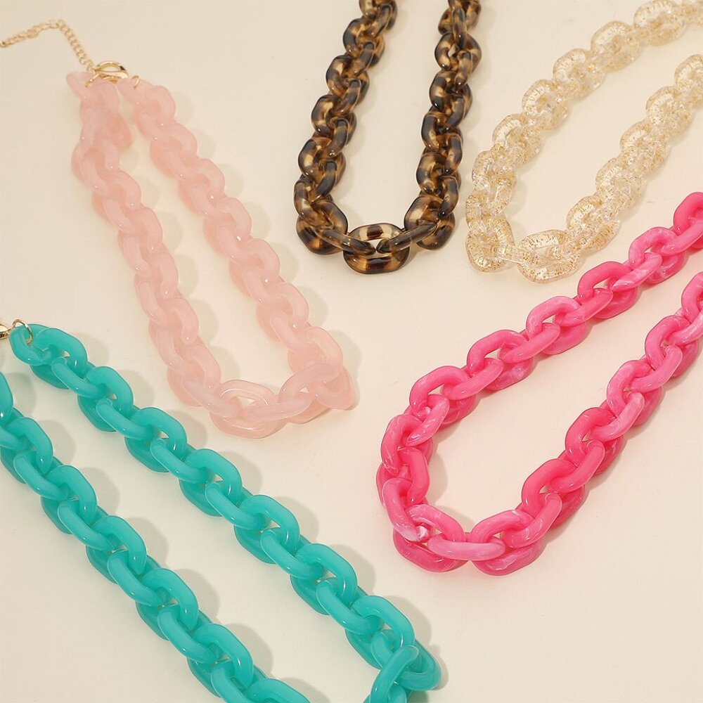 NEW Chunky Link Chain Necklace & Earrings SET Talbot's Style $69 Value